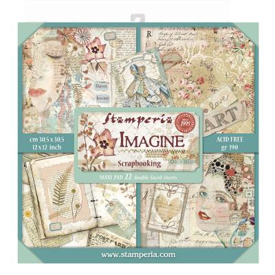 Stamperia Imagine Designpapier - Maxi Paper Pack